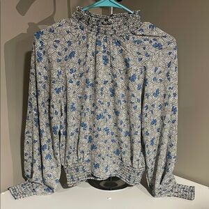 Floral Blue Women's Top